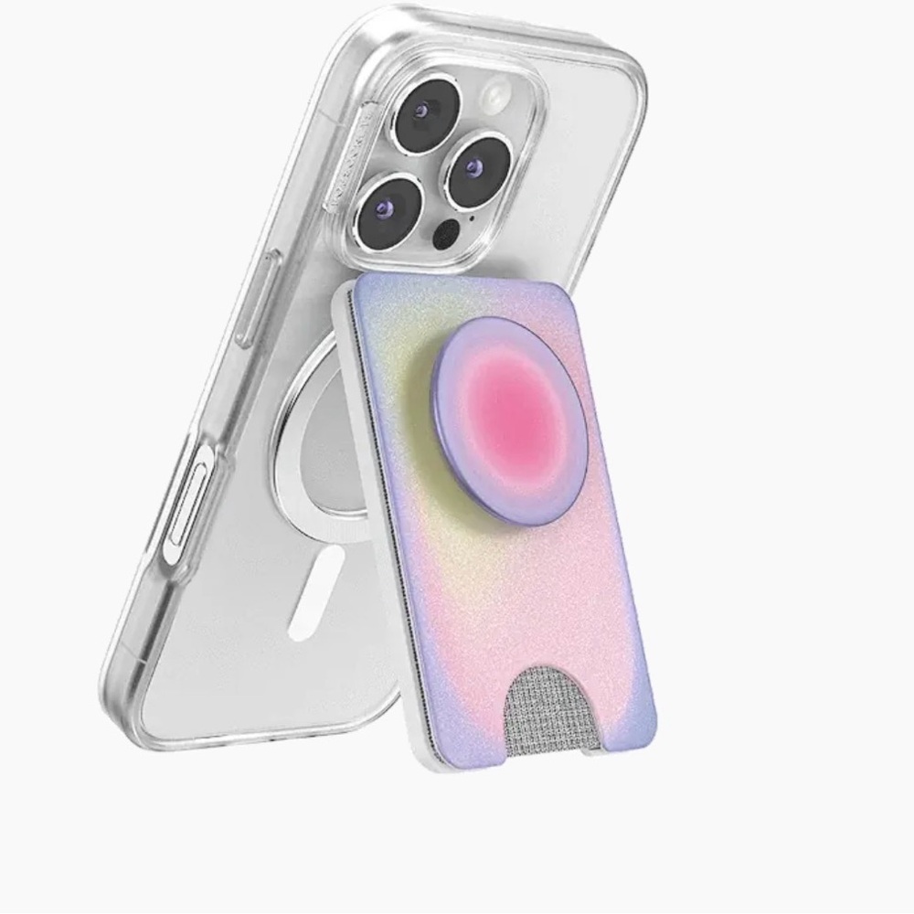 PopSocket MagSafe Kick-Out PopWallet+ & Stand : Aura